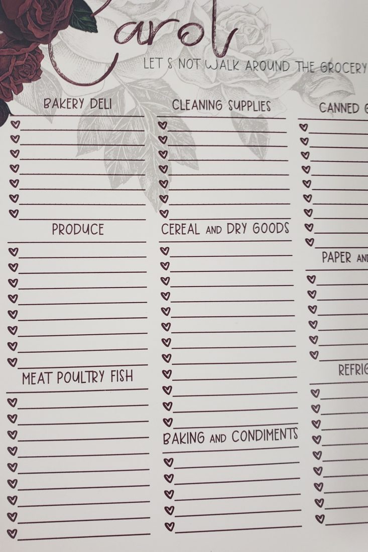 My Paper Box June 2019 - Checklist 3