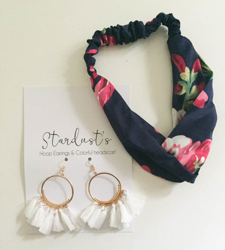 Once Upon A Book Club May 2019 - Stardust's Earrings & Colorful Headscarf 2