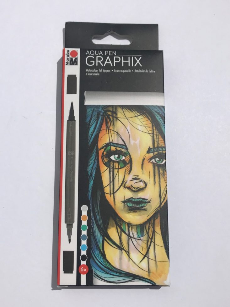 Paletteful Packs July 2019 - Graphix Aqua Pens - Metropolitan 6 Piece Set Front
