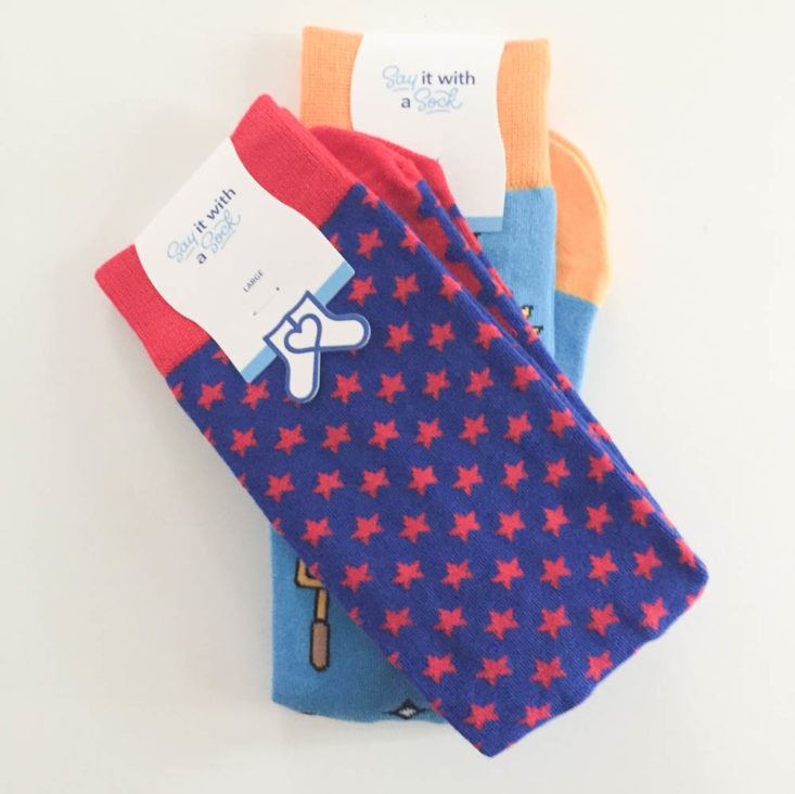 Say It With A Sock Men’s Two Pair June 2019 - Box Inside Top