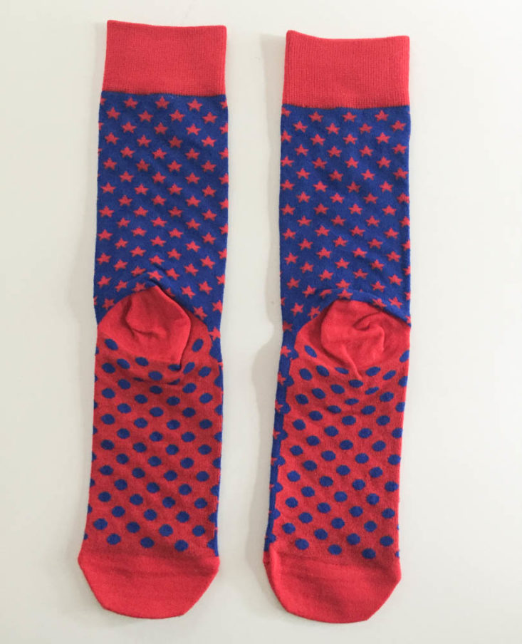 Say It With A Sock Men’s Two Pair June 2019 -Men’s Star Spangled Socks back Top