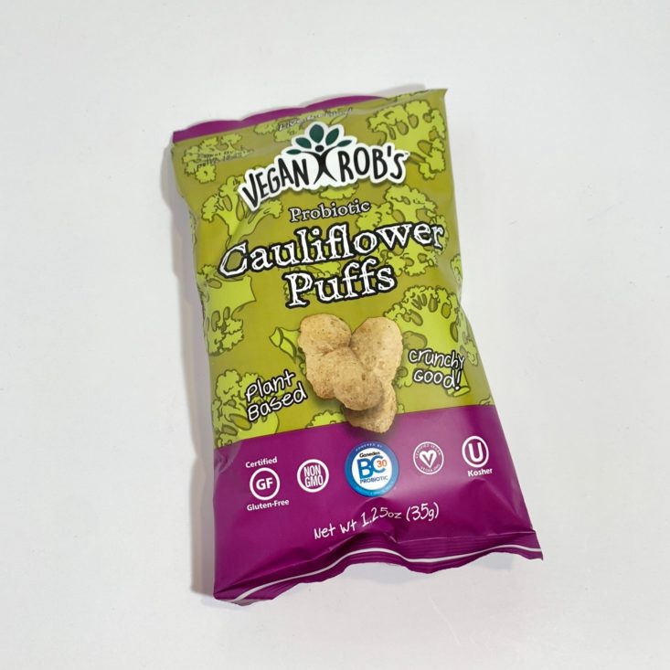SnackSack Gluten Free May 2019 - Cauliflower Front Top
