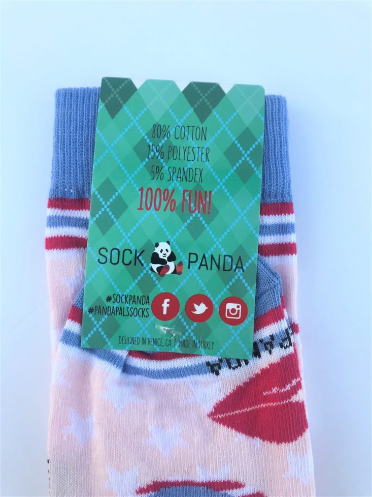 Sock Panda Women August 2019 - face back tag Top