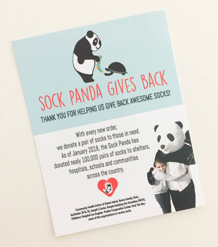 Sock Panda for Men June 2019 – Booklet Top