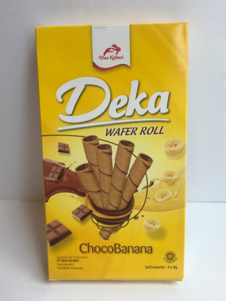 Universal Yums July 2019 - Deka Choco Banana Wafer Roll Unopened