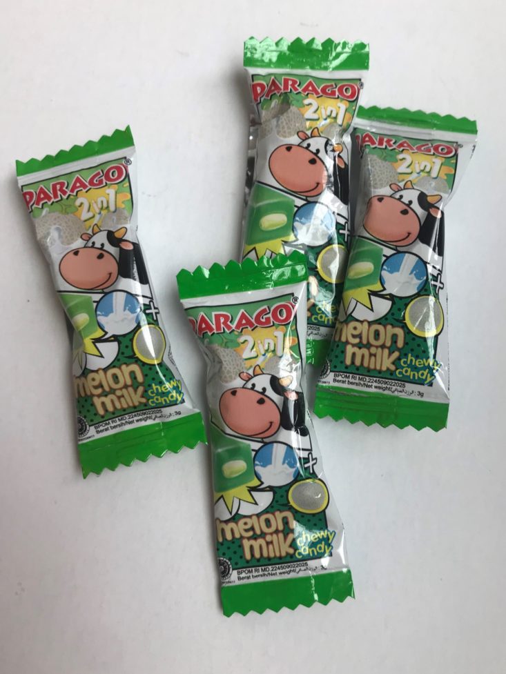 Universal Yums July 2019 - Parago 2-in-1 Melon Milk Chewy Candy Unopened
