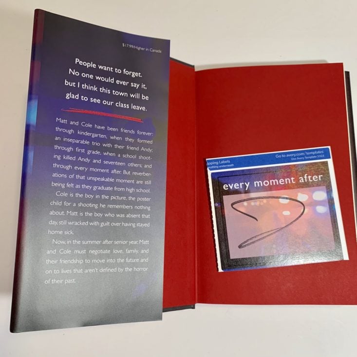 Unplugged Book Box May 2019 - Every Moment After by Joseph Moldover Signature
