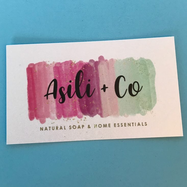 ZaaBox Women of Color Subscription Review June 2019 - business card Top