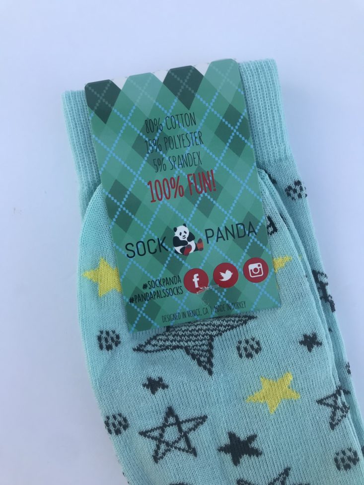 sock panda women August 2019 - star sock tag back