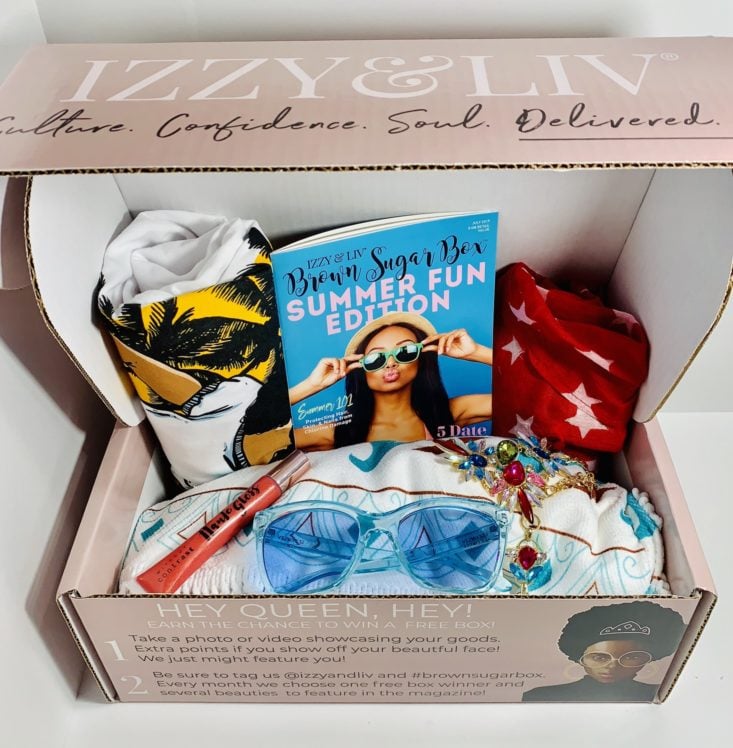 Brown Sugar Box July 2019 - All Content Unboxed Top