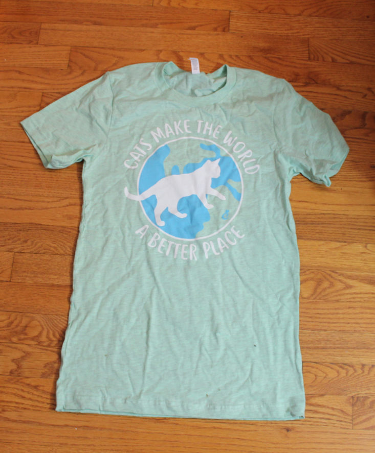 Cat Lady Box August 2019 - Cats Make the World a Better Place Shirt Top