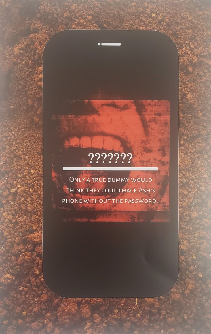 Deadbolt Mystery Society “The Body Farm - Picture Of A Phone