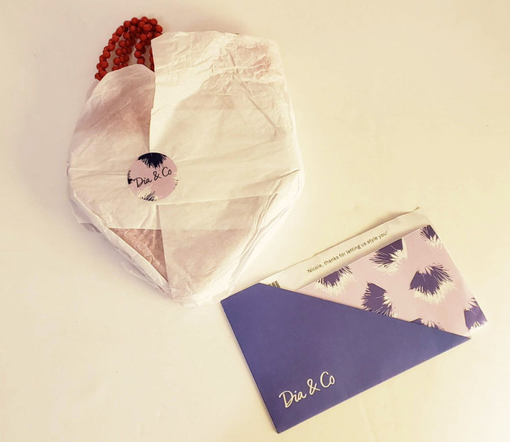 Dia & Co Subscription Box July 2019 - Replacement Bag With Note Top
