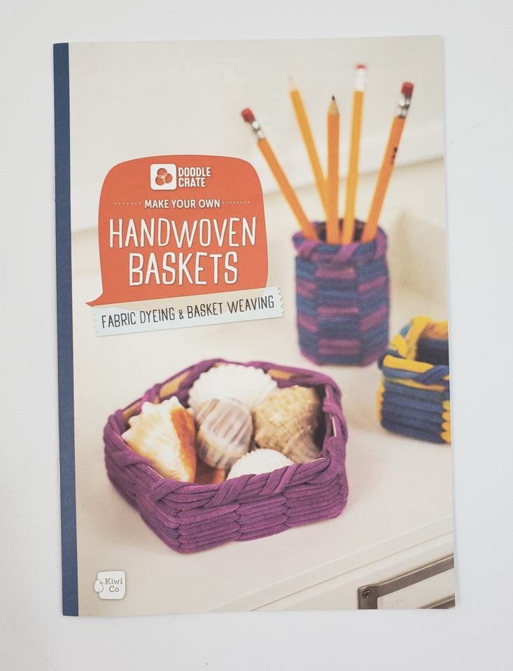 Doodle Crate Handwoven Baskets August 2019 - Instruction Manual Frontside Top