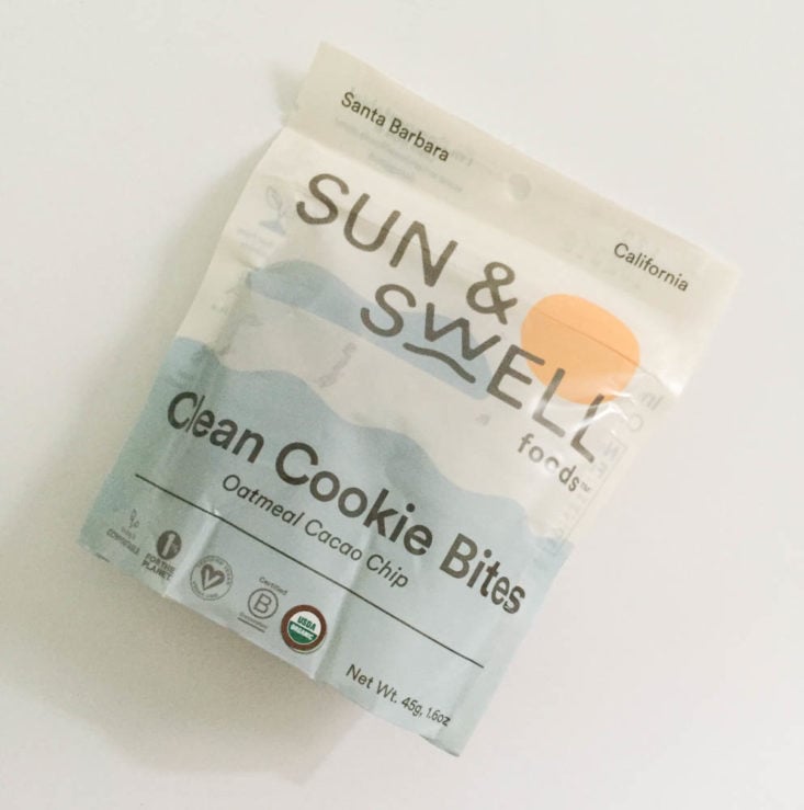 Earthlove Summer 2019 - Oatmeal Cocoa Chip Clean Cookie Bites by Sun & Swell Frontside Top