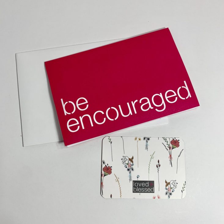 Loved + Blessed July 2019 - Encouragement Kit – Encouragement Card 2