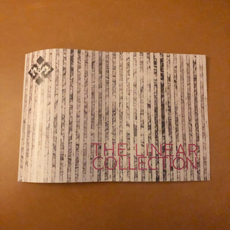 My Meraki Box July 2019 - The Linear Collection Card Top