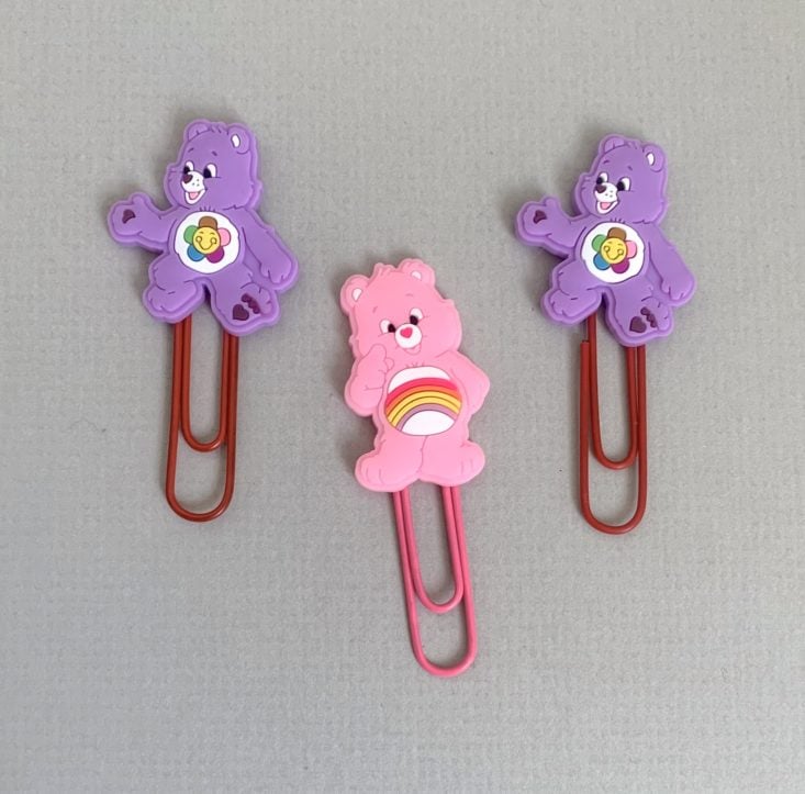 care bears magnet clips, set of three