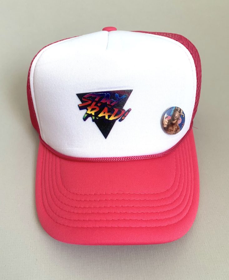 stay rad trucker hat with alf pin