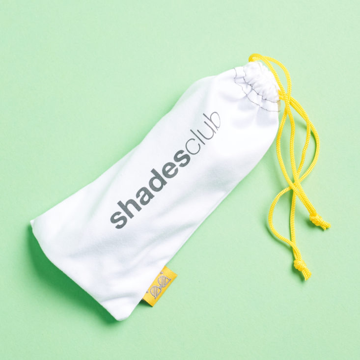 Shades Club microfiber drawstring pouch