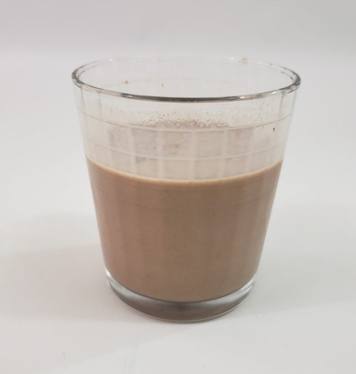 Snack With Me August 2019 - Nesquik Chocolate Powder Mix With Milk In Glass Front
