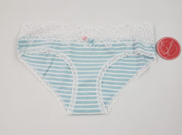 Splendies July 2019 - Blue and White Striped Panties Frontside Top