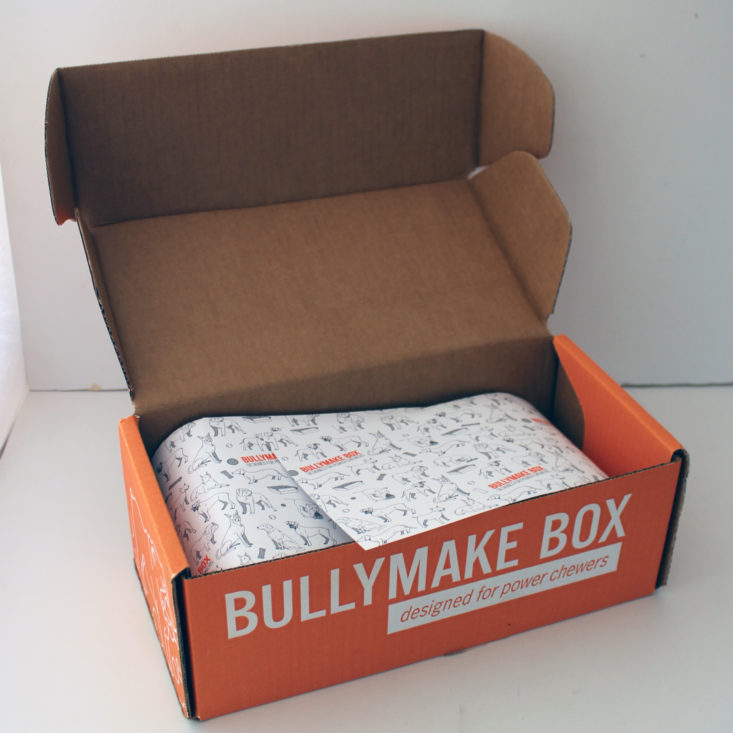 Bullymake Box September 2019 - Opened Box Top