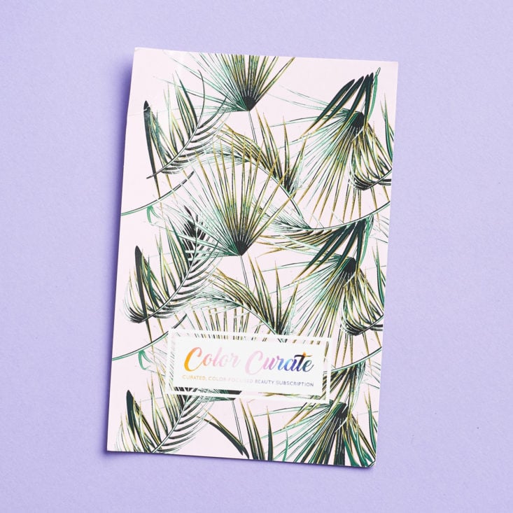 palm pattered card