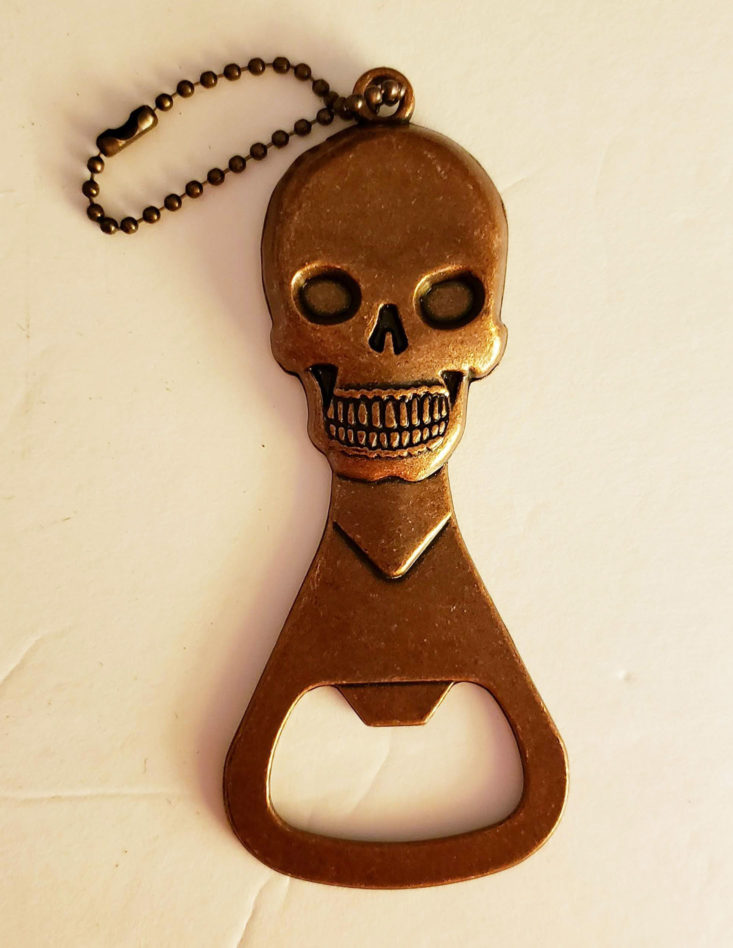 Creepy Crate Incoming Nightmares August 2019 - Skull Bottle Opener Top