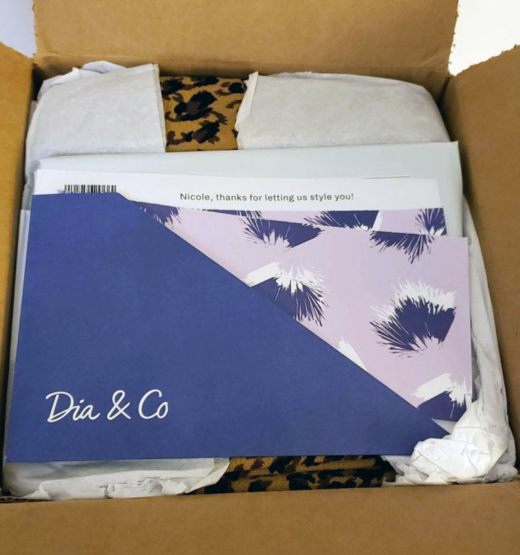 Dia and Co August 2019 Box - Opened Box