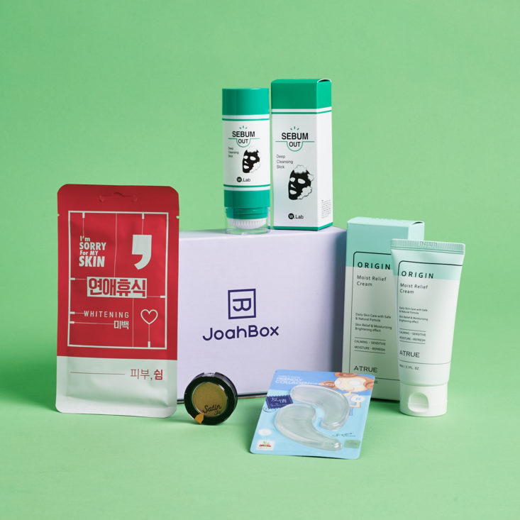 5 products surrounding joahbox in a group