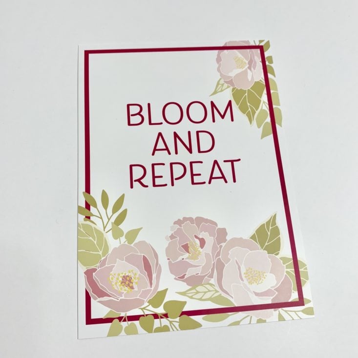 Loved + Blessed Subscription Box August 2019 - Mini Poster Front Top