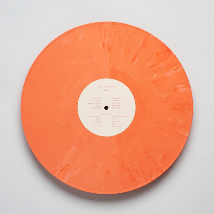 orange marbled vinyl - side b