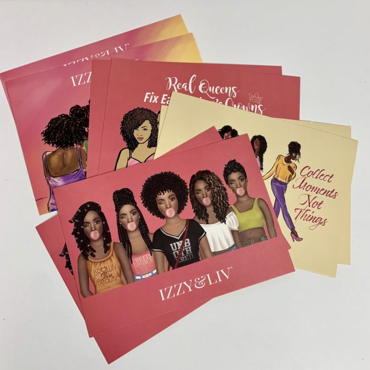 Brown Sugar Box September 2019 - Black Queens Postcards 2 Top