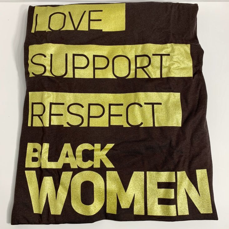 Brown Sugar Box September 2019 - Love, Support, Respect Black Women T-Shirt 2 Top