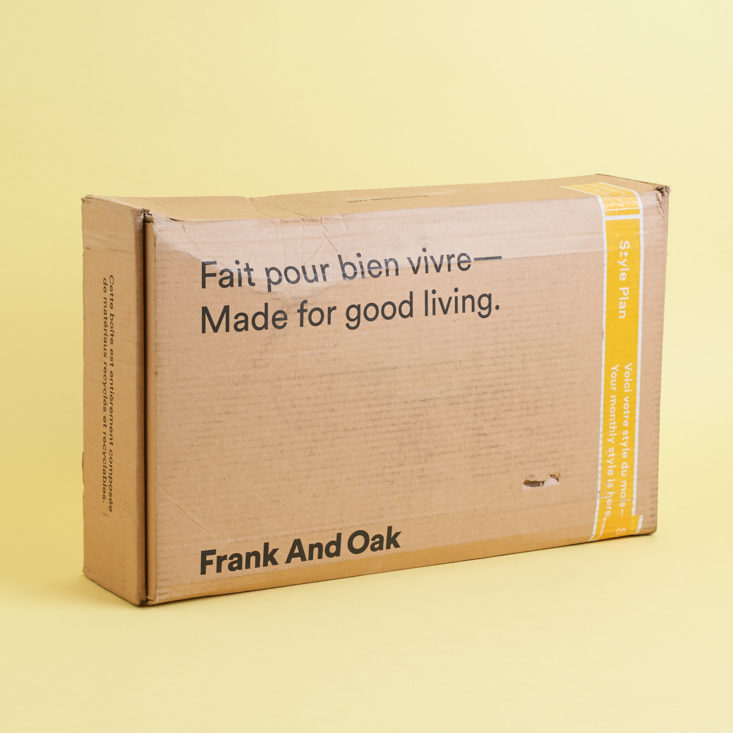 Frank and Oak review package