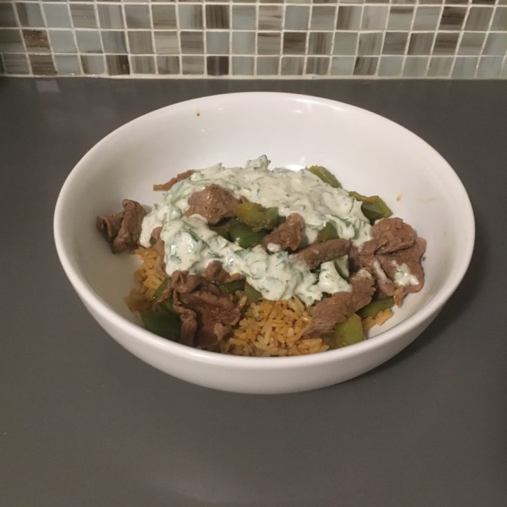 steak and rice bowls complete