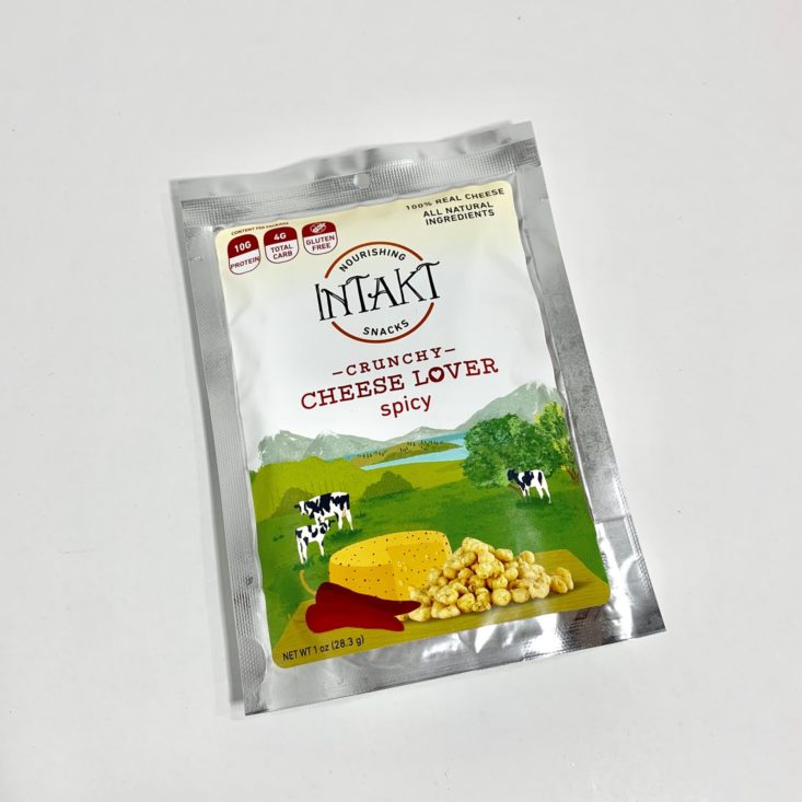 Keto Krate September 2019 - Intakt Snacks Spicy Cheese Front