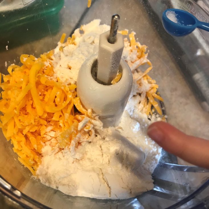 Young Chef's Club November 2019 mixing all goldfish ingredients