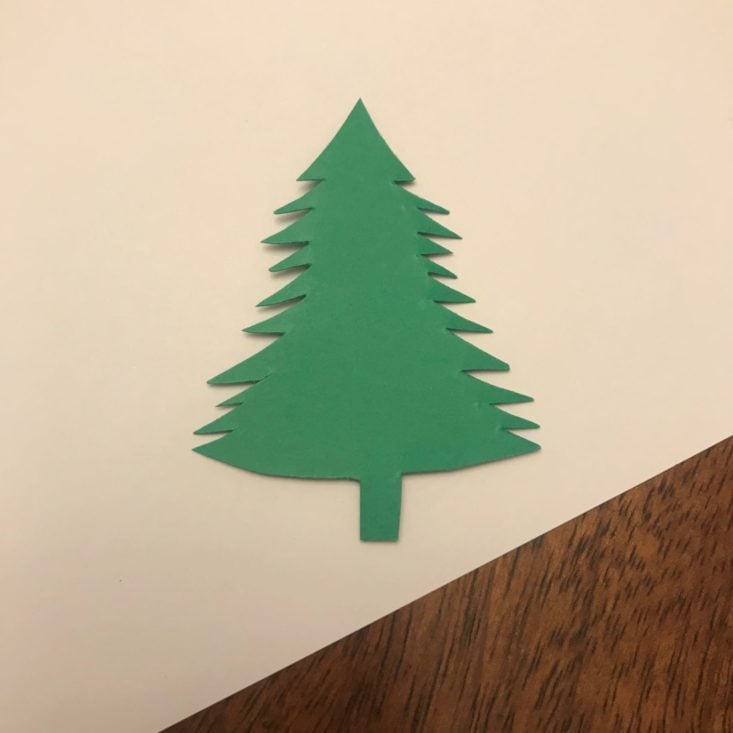 Adults and Crafts December 2019 tree cut out