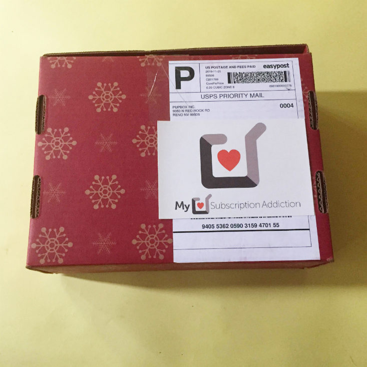 PupBox November 2019 Box itself